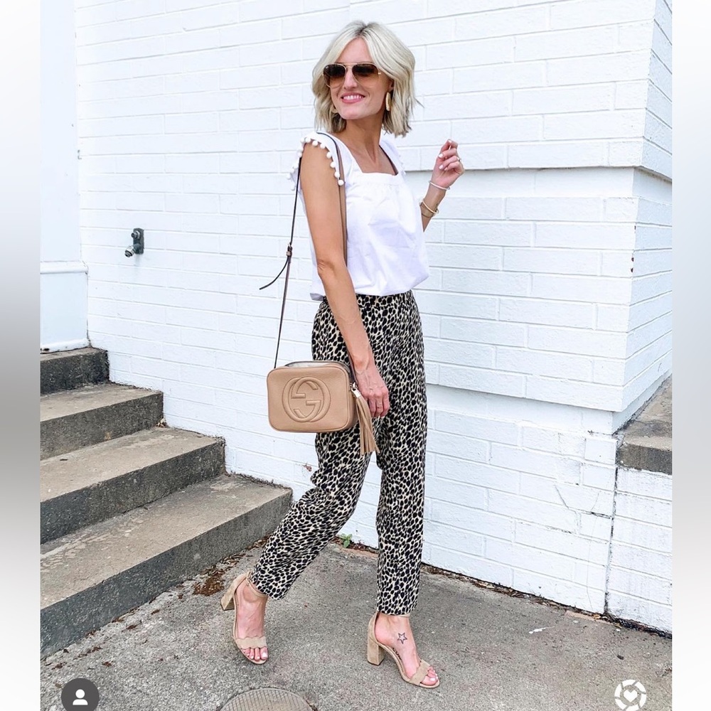 J Crew Lepoard pants